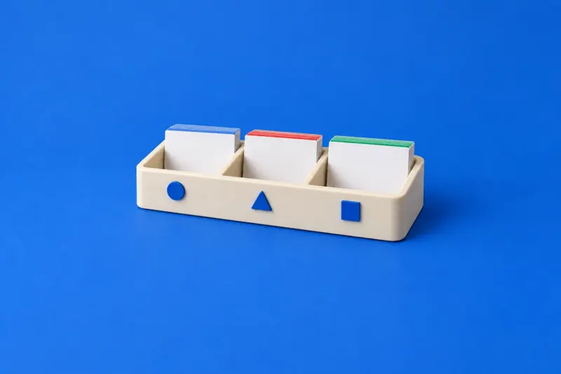 Conceito ilustrativo: Organizador de Fichas