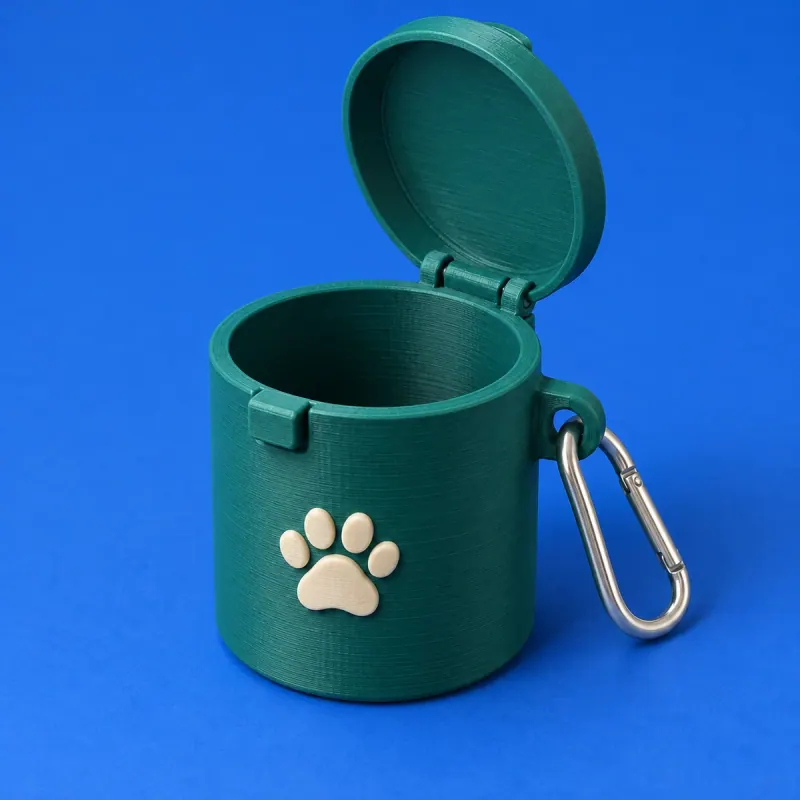 Conceito ilustrativo: Recipiente de Passeio Pet