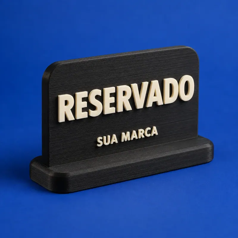 Conceito ilustrativo: Placa de Reservado
