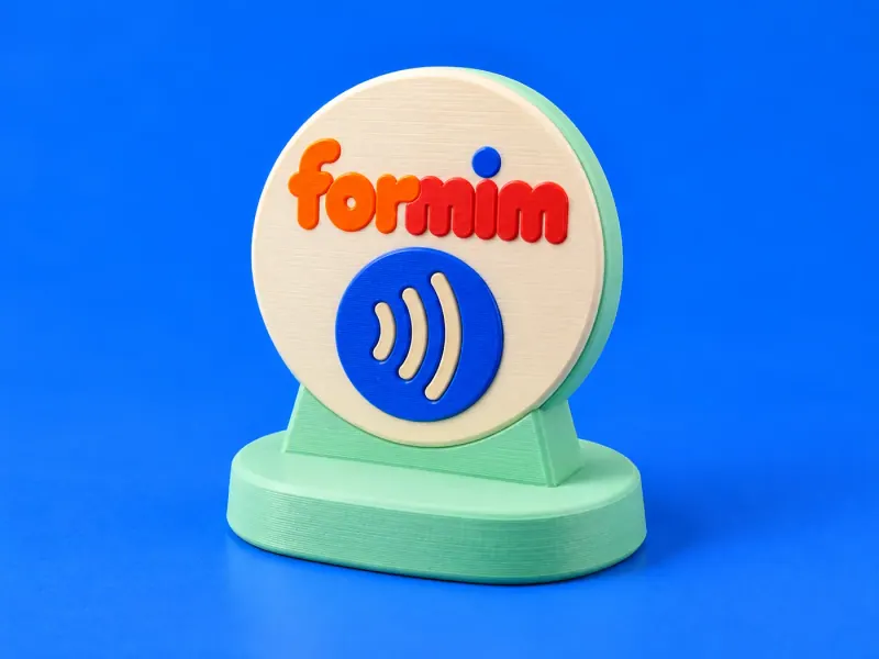 Conceito ilustrativo: Placa NFC de Mesa