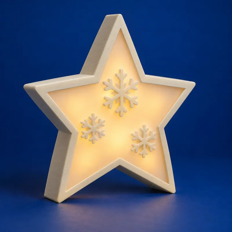 Conceito ilustrativo: Estrela de Natal LED