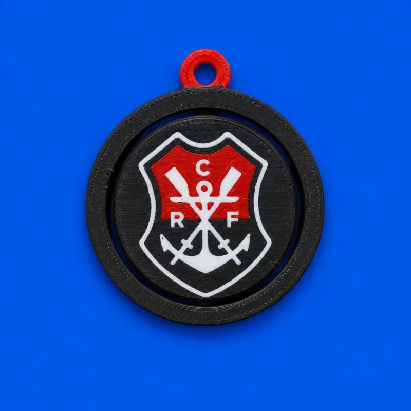 Chaveiro Giratório Flamengo · Escudo do Remo · aro preto
