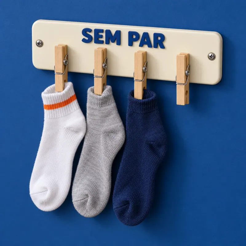 Conceito ilustrativo: Suporte Meias sem Par