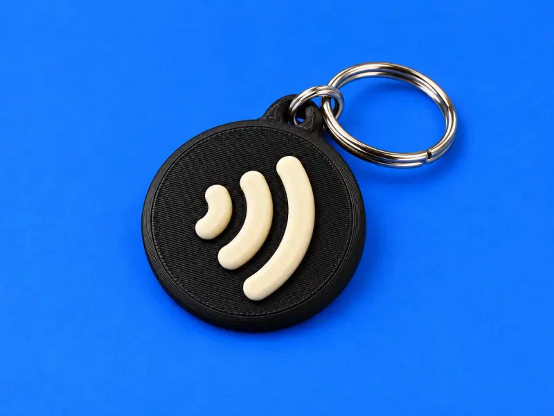 Conceito ilustrativo: Chaveiro NFC