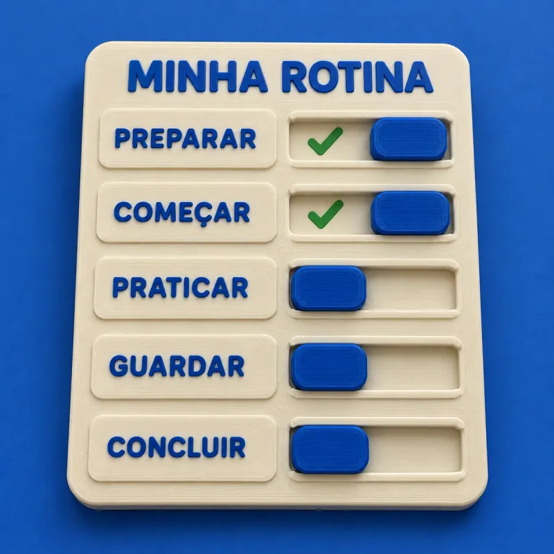 Conceito ilustrativo: Quadro de Rotina
