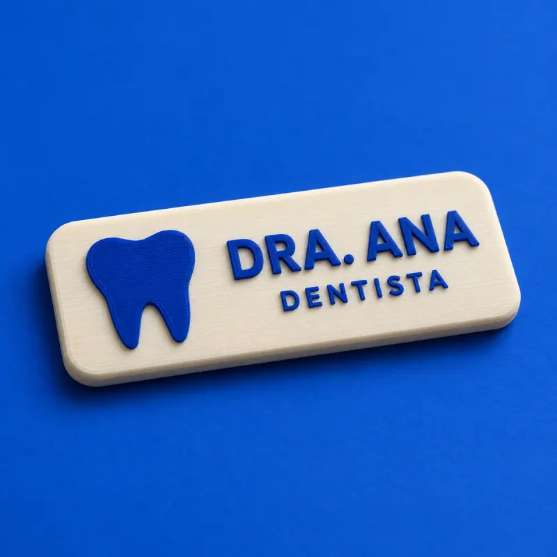 Conceito ilustrativo: Crachá Dente
