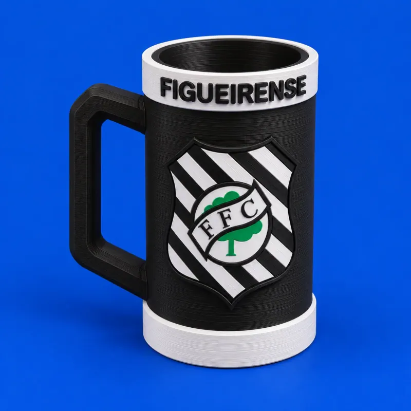 Porta-lata Figueirense · Conceito · Preto e branco · conceito